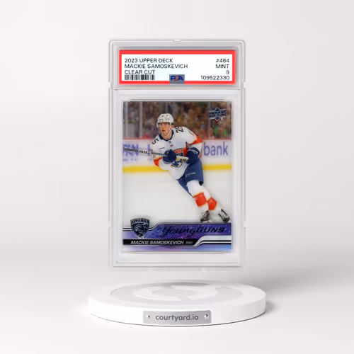 2023 Upper Deck #464 Mackie Samoskevich - Clear Cut (PSA 9 MINT)