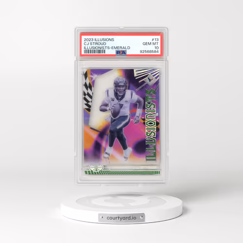 2023 Panini Illusions Illusionists #13 CJ Stroud - Emerald (PSA 10 GEM MINT)