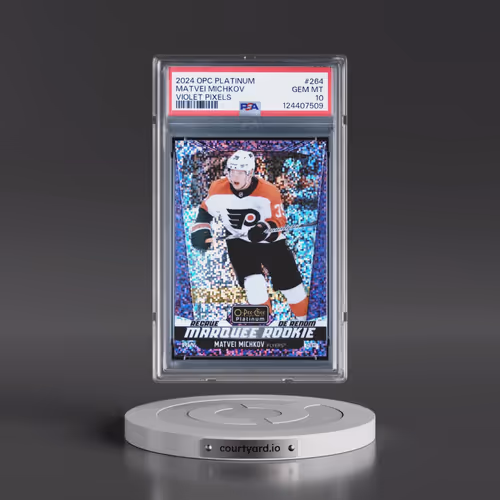 2024 Upper Deck O-Pee-Chee Platinum #264 Matvei Michkov - Violet Pixels (PSA 10 GEM MINT)