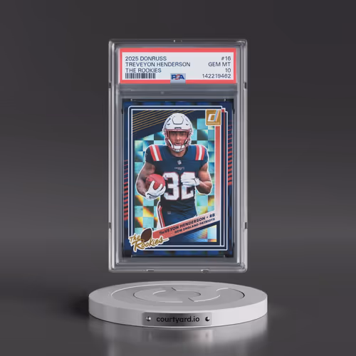 2025 Panini Donruss the Rookies #16 Treveyon Henderson (PSA 10 GEM MINT)