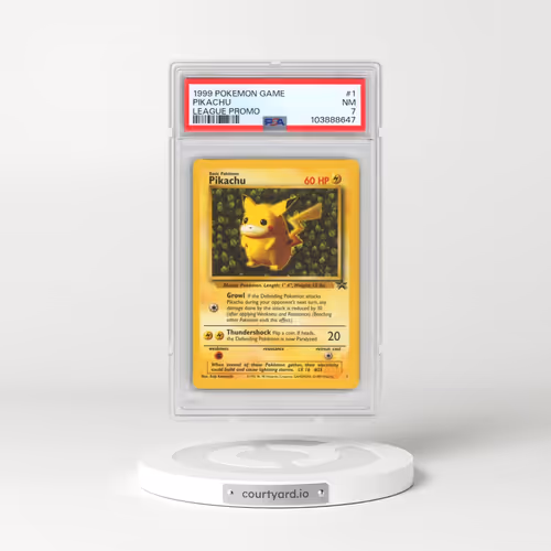 1999 Pokémon League Promo #1 Pikachu (PSA 7 NM)