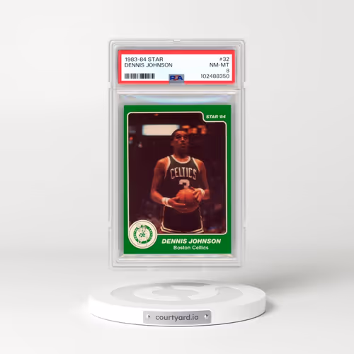 1983-84 Star #32 Dennis Johnson (PSA 8 NM-MT)