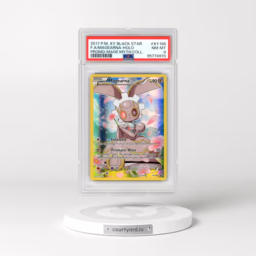 2017 Pokémon XY Black Star Promo #XY186 Magearna - Full Art Magearna Mythical Collection (PSA 8 NM-MT)