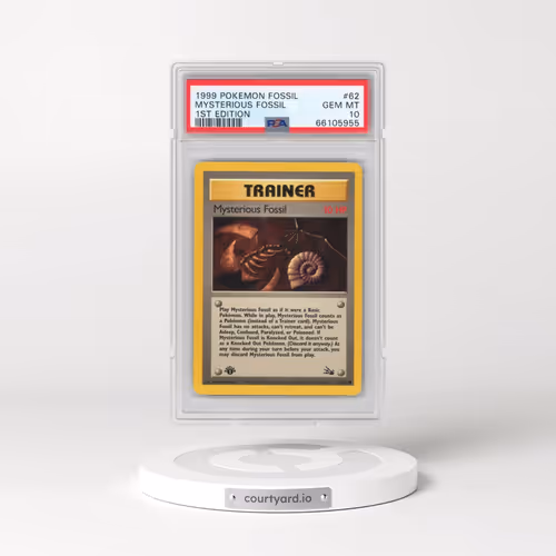 1999 Pokémon Fossil #62 Mysterious Fossil - 1st Edition (PSA 10 GEM MINT)
