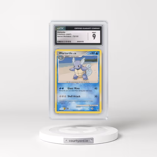 2007 Secret Wonders #75/132 Wartortle (CGC 9 MINT)