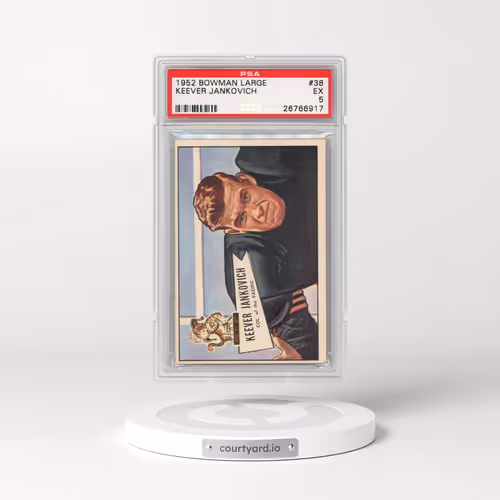 1952 Bowman Large #38 Keever Jankovich (PSA 5 EX)
