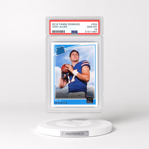 2018 Panini Donruss #304 Josh Allen (PSA 10 GEM MINT)