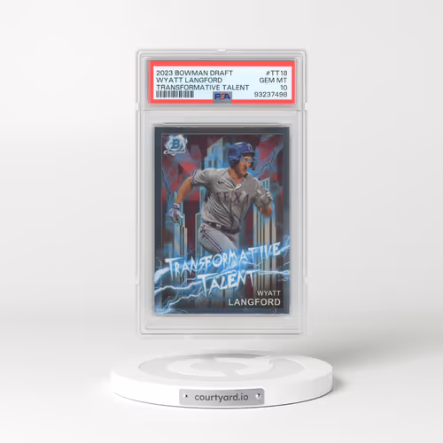 2023 Bowman Draft Transformative Talent #TT18 Wyatt Langford (PSA 10 GEM MINT)