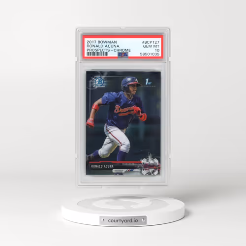 2017 Bowman Prospects #BCP127 Ronald Acuna - Chrome (PSA 10 GEM MINT)