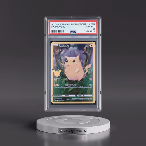2021 Pokémon Celebrations #005 Pikachu - Full Art (PSA 8 NM-MT)