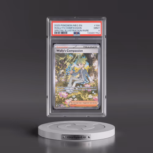 2025 Pokémon Meg EN-Mega Evolution #186 Wally's Compassion - Special Illustration Rare (PSA 9 MINT)