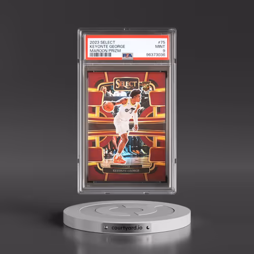 2023 Panini Select #75 Keyonte George - Maroon Prizm (PSA 9 MINT)