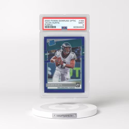 2020 Panini Donruss Optic #164 Jalen Hurts - Purple (PSA 9 MINT)