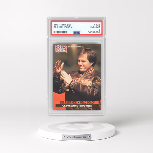 1991 Pro Set #126 Bill Belichick (PSA 8 NM-MT)