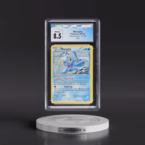 2012 Plasma Storm #34/135 Manaphy - Holo (CGC 8.5 NM-MT+)