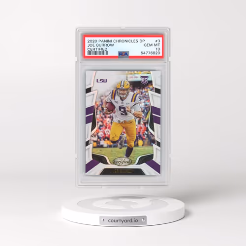 2020 Panini Chronicles Draft Picks Certified Rookies #3 Joe Burrow (PSA 10 GEM MINT)