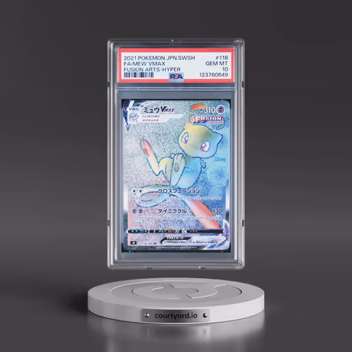 2021 Pokémon Sword & Shield Fusion Arts #118 Mew Vmax-Hyper - Full Art (PSA 10 GEM MINT)