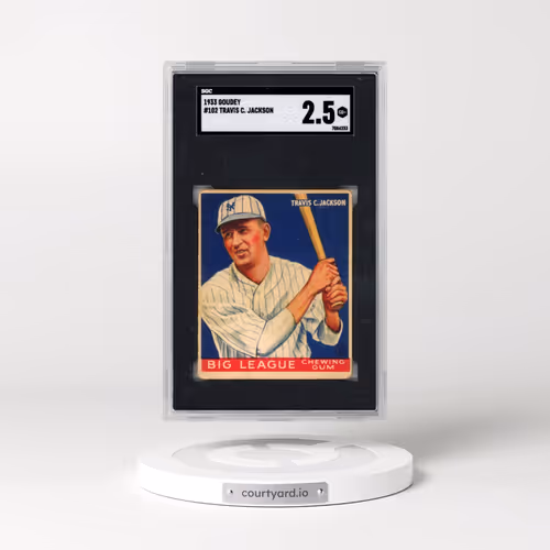 1933 Goudey #102 Travis C. Jackson (SGC 2.5 GOOD+)