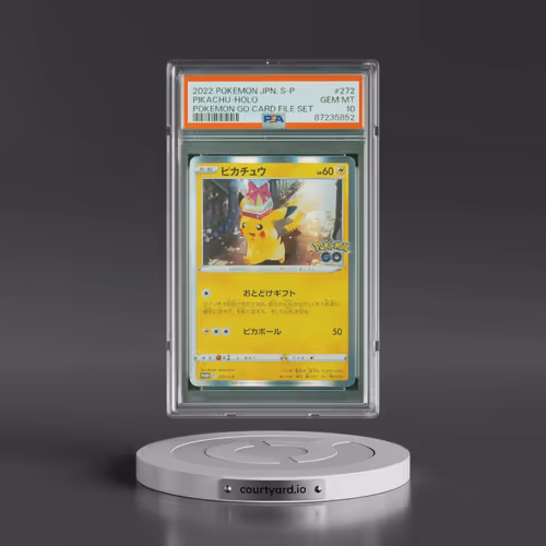 2022 Pokémon S Promo #272 Pikachu - Holo Pokemon Go Card File Set (PSA 10 GEM MINT)