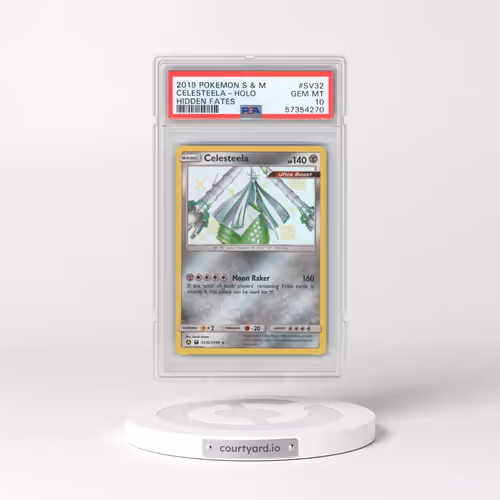 2019 Pokémon Sun & Moon Hidden Fates #SV32 Celesteela - Holo (PSA 10 GEM MINT)