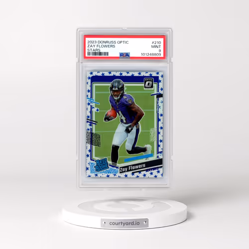 2023 Panini Donruss Optic #210 Zay Flowers - Stars (PSA 9 MINT)