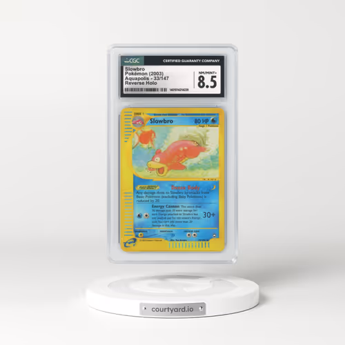 2003 Aquapolis #33 Slowbro - Holo e-Card Symbol (CGC 8.5 NM-MT+)