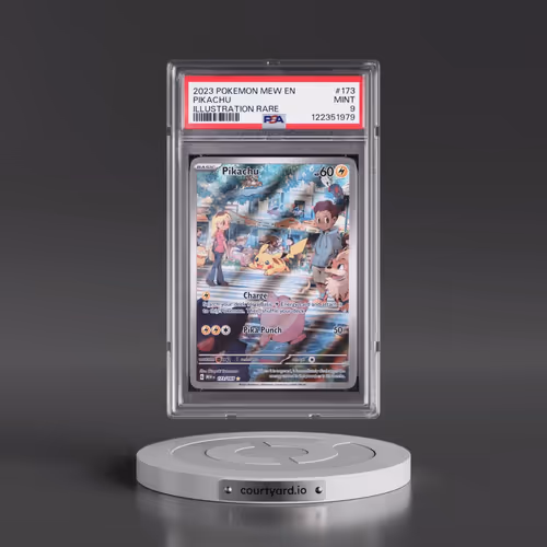 2023 Pokémon Mew EN-151 #173 Pikachu - Illustration Rare (PSA 9 MINT)