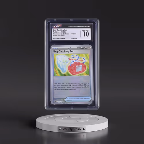 2024 Prismatic Evolutions - PRE EN #102/131 Bug Catching Set - Poké Ball Holo (CGC 10 GEM MINT)