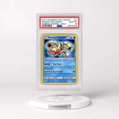 2017 Pokémon Sun & Moon Shining Legends #27 Shining Volcanion - Holo Holo (PSA 10 GEM MINT)