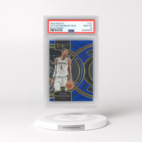 2023 Panini Select #121 Victor Wembanyama - Blue Prizm (PSA 10 GEM MINT)