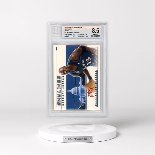 2002 Fleer Premium Skylines Ruby #1 Michael Jordan (BGS 8.5 NM-MT+)