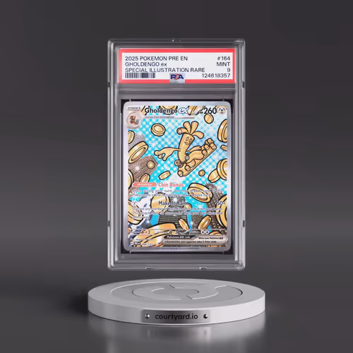 2025 Pokémon Pre EN-Prismatic Evolutions #164 Gholdengo EX - Holo Special Illustration Rare (PSA 9 M