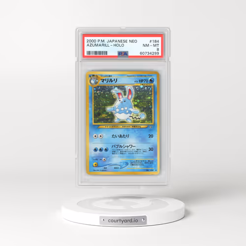 2000 Pokémon Neo #184 Azumarill - Holo (PSA 8 NM-MT)