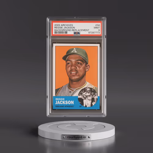 2022 Topps Archives #34 Reggie Jackson - Background Replacement (PSA 9 MINT)