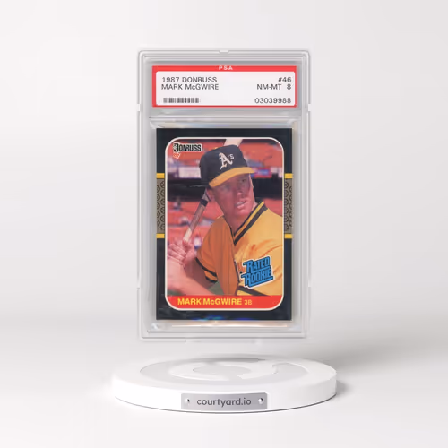 1987 Donruss #46 Mark McGwire (PSA 8 NM-MT)