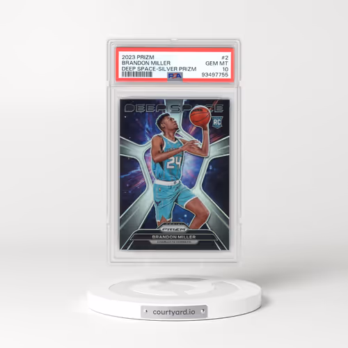 2023 Panini Prizm Deep Space #2 Brandon Miller - Silver Prizm (PSA 10 GEM MINT)