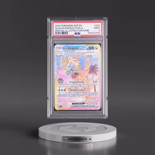 2024 Pokémon Ssp EN-Surging Sparks #242 Alolan Exeggutor EX - Holo Special Illustration Rare (PSA 9