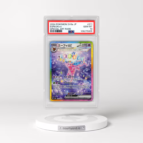 2024 Pokémon Sv8a-Terastal Fest EX #211 Espeon EX - Holo Special Art Rare (PSA 10 GEM MINT)