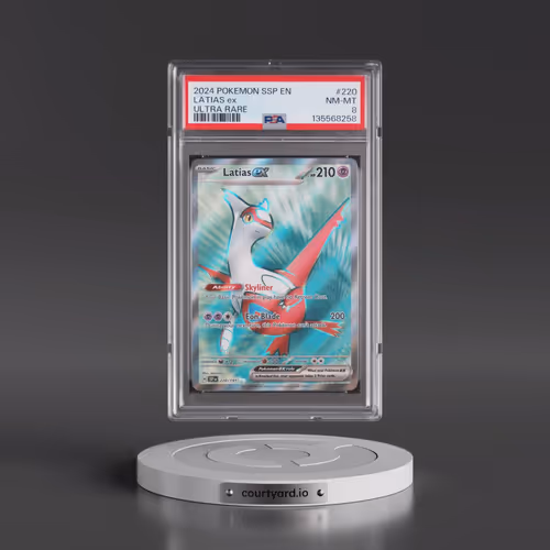 2024 Pokémon Ssp EN-Surging Sparks #220 Latias EX - Holo Ultra Rare (PSA 8 NM-MT)