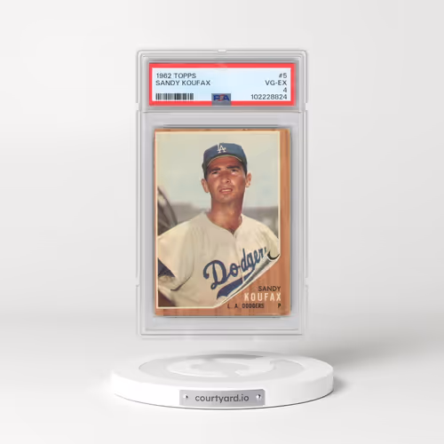 1962 Topps #5 Sandy Koufax (PSA 4 VG-EX)