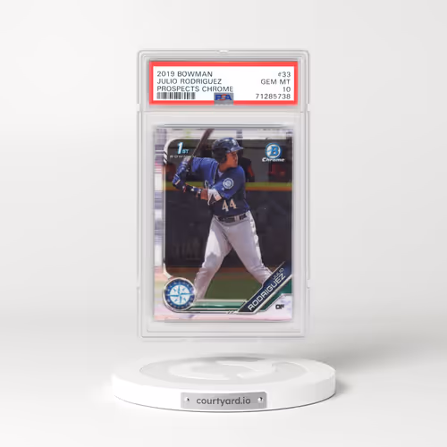 2019 Bowman Prospects Chrome #33 Julio Rodriguez (PSA 10 GEM MINT)