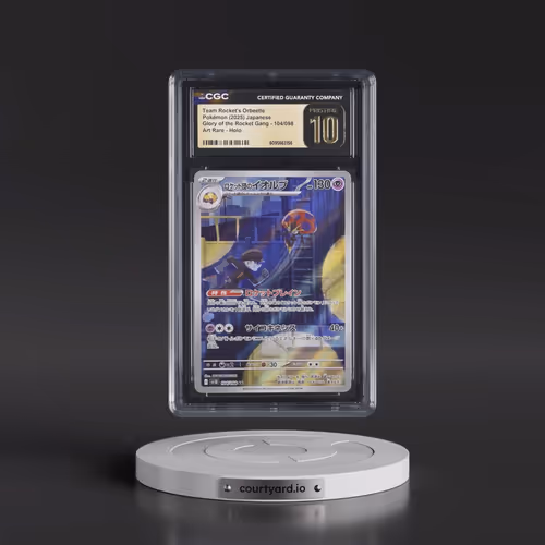 2025 Pokémon SV10-Glory of Team Rocket #104 Team Rocket's Orbeetle - Art Rare (CGC 10 PRISTINE)
