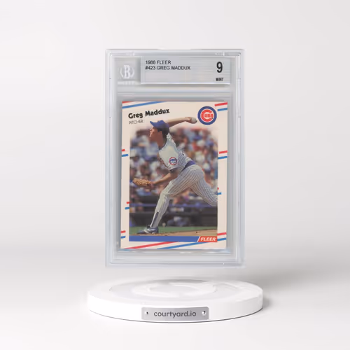1988 Fleer #423 Greg Maddux (BGS 9 MINT)