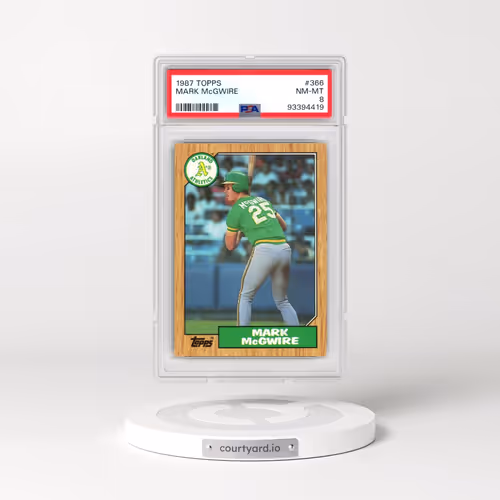 1987 Topps #366 Mark McGwire (PSA 8 NM-MT)