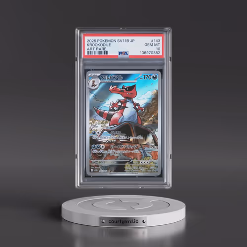 2025 Pokémon Sv11b-Black Bolt #143 Krookodile - Art Rare (PSA 10 GEM MINT)
