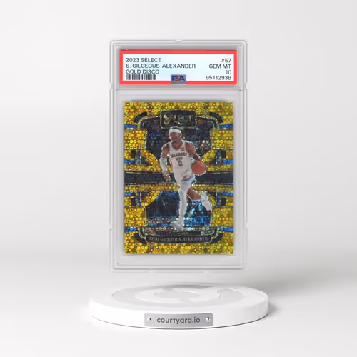 2023 Panini Select #57 Shai Gilgeous-Alexander - Gold Disco (PSA 10 GEM MINT)