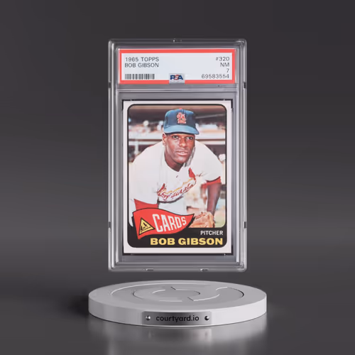 1965 Topps #320 Bob Gibson (PSA 7 NM)