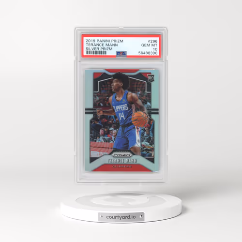 2019 Panini Prizm #296 Terance Mann - Silver Prizm (PSA 10 GEM MINT)