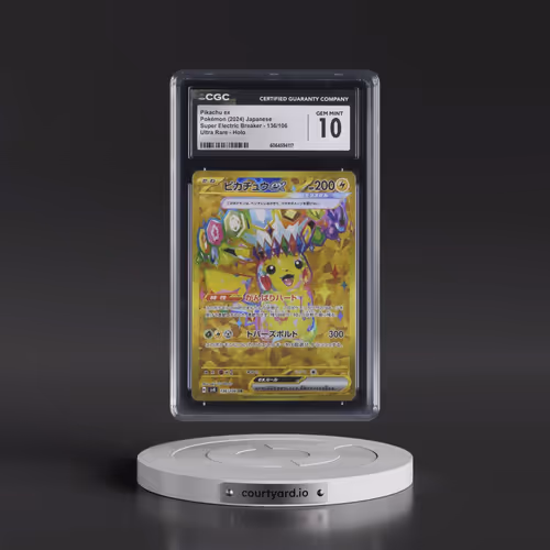 2024 Pokémon SV8-Super Electric Breaker #136 Pikachu EX - Holo Ultra Rare (CGC 10 GEM MINT)