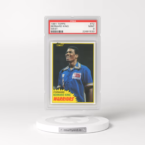 1981 Topps #72 Bernard King - West (PSA 9 MINT)